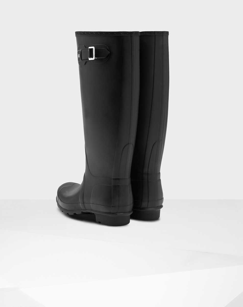 Hunter Original Geniş Leg Wellington Uzun Yağmur Çizmesi Kadın Siyah | 497526-WNZ