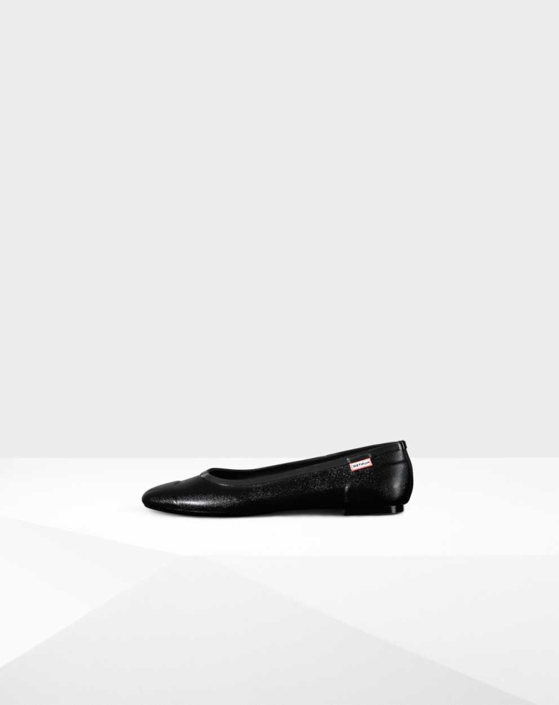 Hunter Original Tour Gloss Bale Ayakkabısı Kadın Siyah | 320451-FLX
