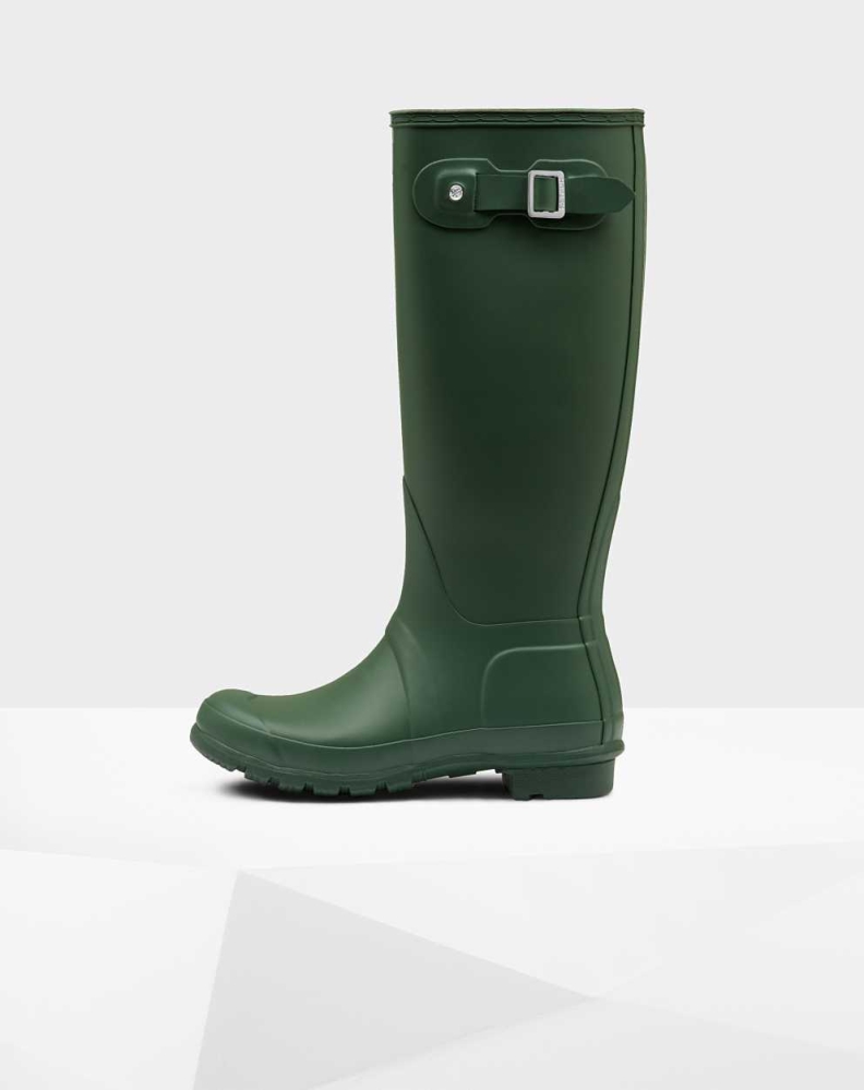 Hunter Original Wellington Uzun Yağmur Çizmesi Kadın Yeşil | 690843-AHF