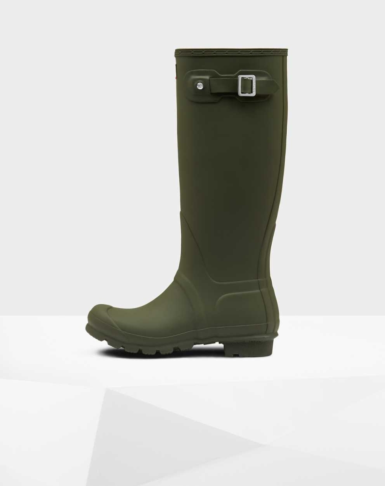 Hunter Original Wellington Uzun Yağmur Çizmesi Kadın Yeşil | 875614-IKD